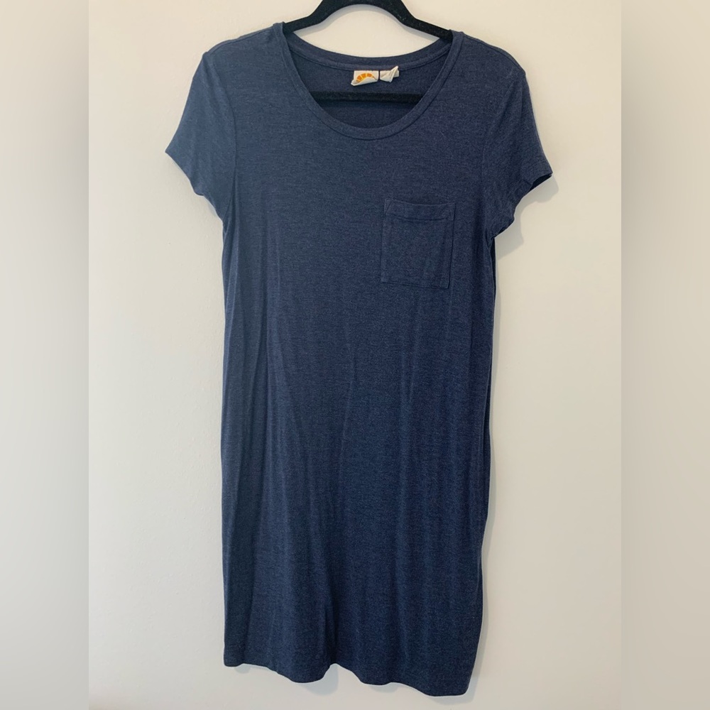 Size small blue t-shirt dress